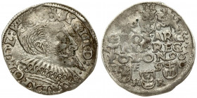 Poland 3 Groszy 1596 Bydgoszcz. Sigismund III Vaza(1587–1632). Averse: Crowned bust right. Reverse: Value and armorial above legend; date and mintmast...