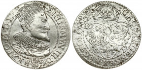 Poland 6 Groszy 1596 Malbork. Sigismund III Vasa (1587-1632). Averse: Crowned bust right. Reverse: Value and armorials above legend and date. Silver. ...