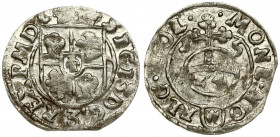 Poland 1/24 Thaler 1615 Bydgoszcz. Sigismund III Vasa (1587-1632). Averse: Crowned shield. Reverse: 24 within orb dividing date. Silver. Gorecki KB.15...