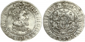 Poland Gdansk 1 Ort 1617 Sigismund III Vasa (1587-1632). Averse Lettering: SIGIS III D G REX POL M D L R PRVS. Reverse Lettering: MONETA CIVIT GEDANEN...