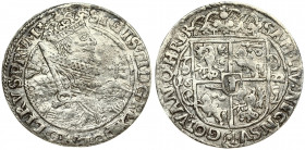 Poland 1 Ort 1622 (PRV.M+) Bydgoszcz. Sigismund III Vasa (1587-1632). Averse: Crowned half-length figure right. Reverse: Crowned shield within fleece ...