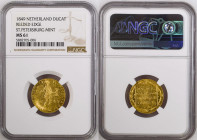 Netherlands 1 Ducat 1849 St Petersburg Mint. Imitating a gold Ducat of Willem II Rare Russia 1 Ducat 1849. Russian Empire time of Nicholas I (1826-185...