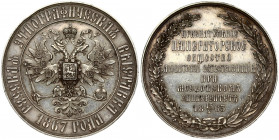 Russia Medal 1867 of the Imperial Society of Natural History Lovers - a prize for exhibitors of the Ethnographic Exhibition of 1867 in Moscow. SPb Min...