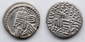 GREEK: Parthian Kingdom, Osroes II, AR Drachm, c. A.D. 190 (18 mm, 3.64 g),  Ekbatana Mnt