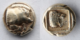 GREEK: Lesbos, Mytilene, EL Hekte, Sixth Stater,  454-428/7 BC (10mm, 2.5g)