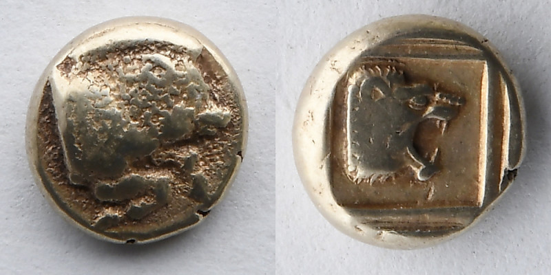 GREEK: Lesbos, Mytilene, EL Hekte, Sixth Stater, c 454-428/7 BC (10mm, 2.4g). Ob...