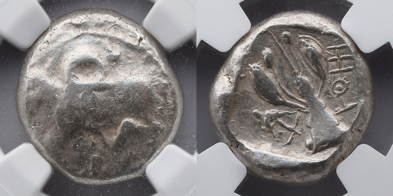 GREEK: Cyprus, AR Stater, c 5th Century, Uncertain Mint, NGC VF, NGC #4680486-05...