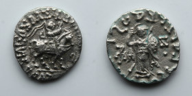 INDO-SCYTHIANS: Azes II, AR Drachm of Taxila Sirsukh, 35 BC- 5 AD (1.68g)