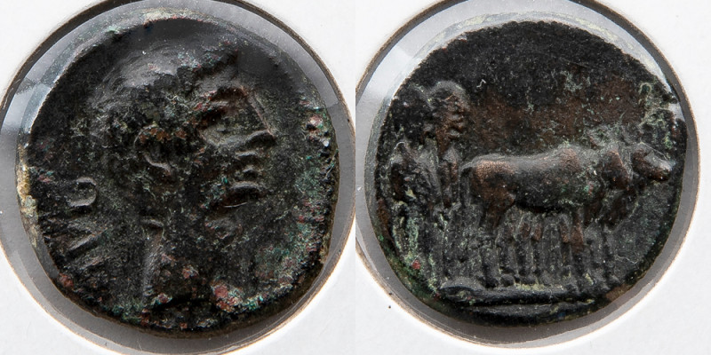 ROMAN PROVINCIAL: Augustus Macedonia, AE 18, AD 27 BC-14 (4g), Philippi Mint. Ob...