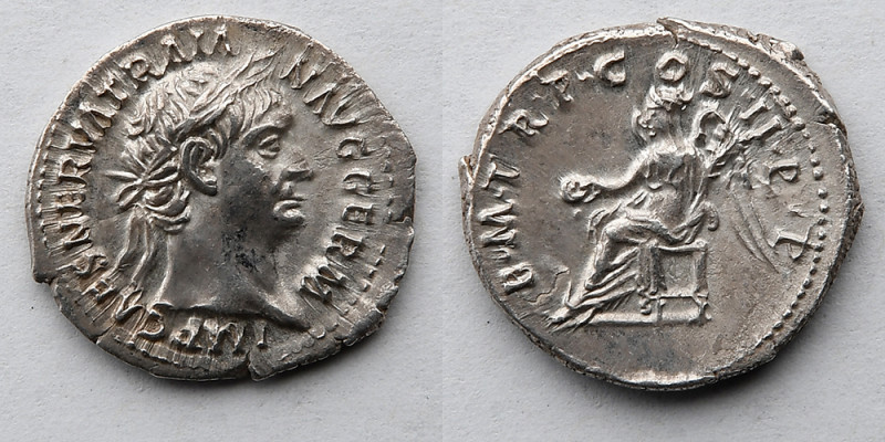 ROMAN EMPIRE: Trajan, AR Denarius, AD 98-117, 20mm, 3.19g, 6h. Rome mint. Sturch...