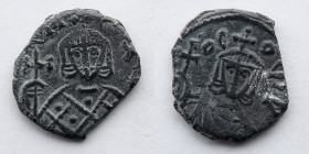 BYZANTINE EMPIRE: Nicephorus I, AE Follis, AD 803-811 (3.0g), with Stauracius Augustus
