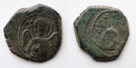BYZANTINE EMPIRE: Isaac II, AE Tetarteron, AD 1185-1195 (21.7mm, 4.7g), Thessalonica Mint