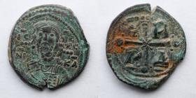 BYZANTINE EMPIRE: Romanos IV Diogenes, AD 1068-1071, (26mm, 7.9g), AE Follis, Constantinople Mint