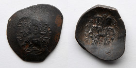 BYZANTINE EMPIRE: Alexius III, Angelus Comnenus, Aspron Trachy, AD 1195, 1203 (2.9g)