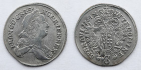 TRANSYLVANIA: 1745-1765, Holy Roman Empire, Grand Principality, Ferenc I. Emperor,  AR 3 Kreuzer, 20.5mm, 1.70g