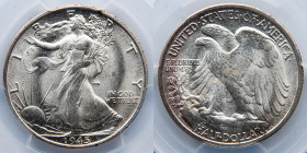 1945-S Walking Liberty, Half Dollar, 50 Cents, PCGS MS65, PCGS #31961388