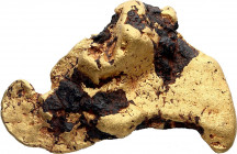 West Australia, Widgiemooltha, Gold Nugget 148 gr
Impressive specimen from the South of Kalgoorlie, with black spots of iron oxides (natural gangue).