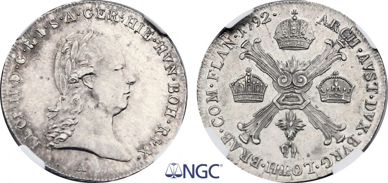 Austria, Leopold II (1790-1792), 1/4 Kronenthaler 1792 A (Vienna mint) (Silver, ...