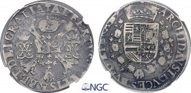 Belgium, Brabant, Albert & Isabella (1598-1621), Patagon (1614-1621) (Bois-le-Duc mint) (Silver, 27.92 gr, 42 mm) VGH 311-4a, VH I408. NGC CLIPPED
NGC...