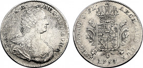 Belgium, Brabant, Maria Theresa (1740-1780), Ducaton 1753 (Antwerp mint) (Silver, 33.19 gr, 41 mm) KM 8. Extremely Fine.