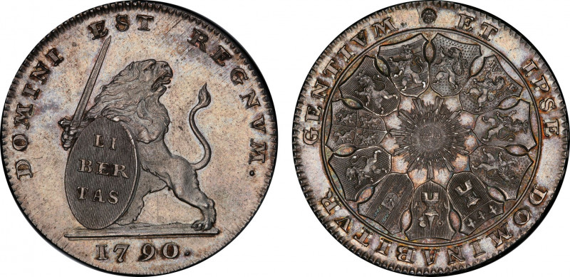 Belgium, Brabant, United Belgian States (1790), 3 Florins (Lion d'argent) 1790 (...
