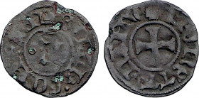 Belgium, Namur, Guillaume I (1337-1391), Mite (1337-1391) (Billon, 0.81 gr, 17 mm) Chalon 135, VH G2253. Very Fine. Very rare.