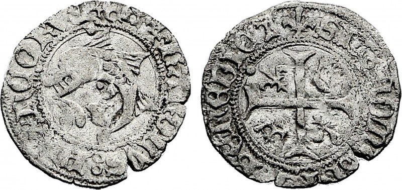 Belgium, Tournai, Charles VIII (French Royal mint) (1483-1498), Liard, 2nd issue...