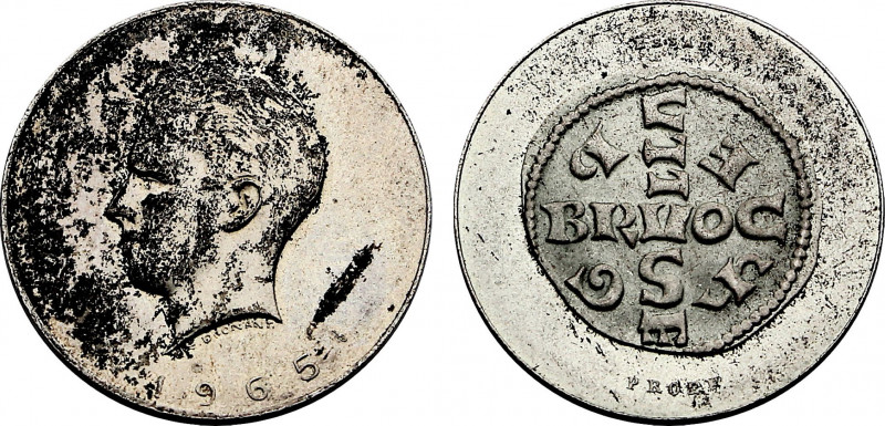 Belgium, Baudouin I (1951-1993), Silver essai Module of 20 Francs 1965, Brussels...