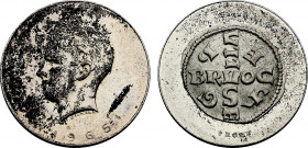 Belgium, Baudouin I (1951-1993), Silver essai Module of 20 Francs 1965, Brussels 1000 Years (Silver, 10.41 gr, 27 mm) Bogaert 3202. Uncirculated. Plai...