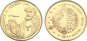 Belgium, Albert II (1993-2013), 5000 Francs 2000 (Gold, 15.55 gr, 29 mm) KM 220. Proof Uncirculated.
Reeded edge variety. With Certificate of Authenti...