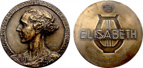 Belgium, Queen Elisabeth Competition (1971) (Bronze, 145 gr, 70 mm) Extremely Fine.
To Jean Van Der Spek, Administrateur