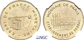France, Fifth Republic (1959-), Essai de frappe 100 Francs PANTHEON ND (1982) (Bronze, 11.00 gr, 30 mm) GEM 232.3. NGC MS64
Wrongly labelled by NGC.