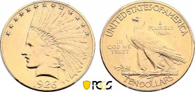 United States of America, 10 Dollars Indian Eagle 1926 (Gold, 16.72 gr, 27 mm) KM 130. PCGS MS64+
The 1926 is one of the two most popular type candida...