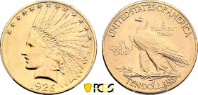 United States of America, 10 Dollars Indian Eagle 1926 (Gold, 16.72 gr, 27 mm) KM 130. PCGS MS65
The 1926 is one of the two most popular type candidat...