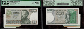 Belgium, Banque Nationale de Belgique, Printing Error 5000 Francs 25.01.1973. Pick 137a. PCGS 50 PPQ