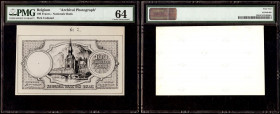 Belgium, Banque Nationale de Belgique, Archival Photograph 100 Francs ND. Pick Unlisted. PMG 64