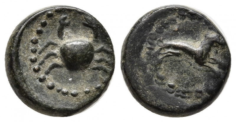 Greek Coins
UNCERTAIN MEDITERRANEAN (2nd-1st centuries BC). Ae. Obv: Lion spring...