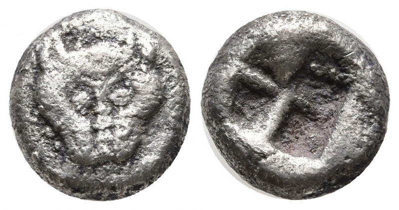 Greek Coins
Circa 480-470 BC. Facing lion head / Incuse square punch.Cimmerian B...