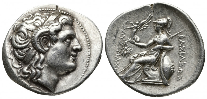 Greek Coins
Kings of Thrace, Lysimachos AR Tetradrachm. Sestos, circa 297-281 BC...