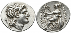Greek Coins
Thrace, Ainos AR Tetradrachm. In the name of Lysimachos, circa 281 BC. Diademed head of Alexander to right, wearing horn of Ammon / Athena...