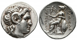 Greek Coins
KINGS OF THRACE. Lysimachos, 305-281 BC. Tetradrachm , Lampsakos, c. 297-281. Diademed head of Alexander the Great to right with horn of A...