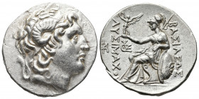 Greek Coins
KINGS OF THRACE. Lysimachos, 305-281 BC. Tetradrachm Lampsakos, circa 297/6-282/1. Diademed head of Alexander the Great to right with horn...