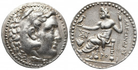 Greek Coins
Rhodos, Rhodes AR Tetradrachm. Circa 205-190 BC. In the name and types of Alexander III of Macedon. Head of Herakles right, wearing lion s...
