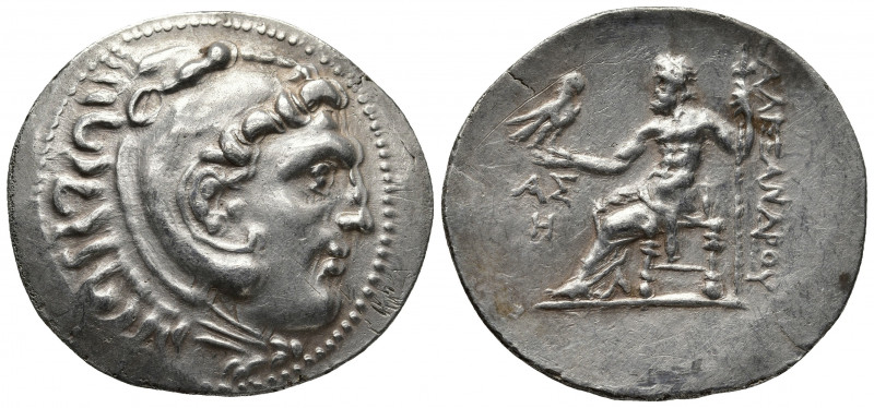 Greek Coins
Pamphylia, Aspendos AR Tetradrachm. In the name and types of Alexand...