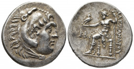 Greek Coins
Pamphylia, Perge AR Tetradrachm. In the name and types of Alexander III of Macedon. Dated CY 22 = 200/199 BC. Head of Herakles to right, w...