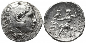 Greek Coins
IONIA, Priene. Circa 280-275 BC. AR Tetradrachm . In the name and types of Alexander III of Macedon. Head of Herakles right, wearing lion ...