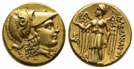 Greek Coins
KINGS OF MACEDON. Alexander III ‘the Great’, 336-323 BC. Stater Lampsakos, struck under Kalas or Demarchos, circa 328/5-323. Head of Athe...