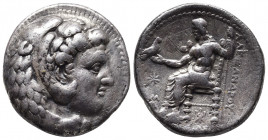 Greek Coins
KINGS OF MACEDON. Alexander III ‘the Great’, 336-323 BC. Tetradrachm , Sardes, circa 318-315. Head of Herakles to right, wearing lion skin...