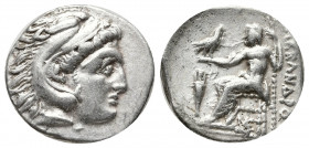 Greek Coins
KINGS OF MACEDON. Alexander III 'the Great' (336-323 BC). Drachm. Lampsakos.Obv: Head of Herakles right, wearing lion skin.Rev: AΛΕΞΑΝΔΡΟΥ...