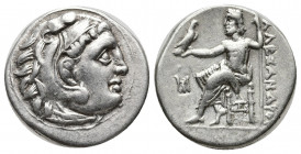 Greek Coins
KINGS OF MACEDON. Alexander III ‘the Great’, 336-323 BC. Drachm (Silver, 18 mm, 4.21 g, 11 h), Abydos, struck under Antigonos I Monophthal...